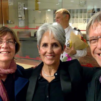 Sue And Lachlan With Joan Baez